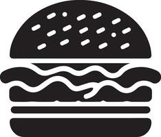 Burger vector silhouette illustration 13