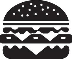 Burger vector silhouette illustration 14