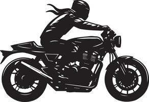 Motorcycle vector silhouette illustration