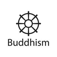 budismo religioso símbolo icono vector