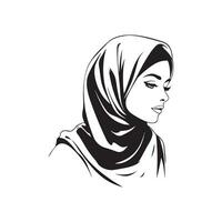 hijab imagen vector, Arte y ilustración vector