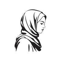 Hijab Image Vector, Art and Illustration vector