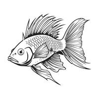 Decorative Fish Vector Image, Art And illustration