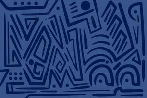 Abstract shapes modern pattern design. Primitive Lines Seamless Rotatable Background Pattern vector