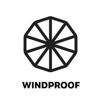 Windproof icon vector. Wind resistant texture or fabric icon. vector