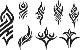 Tribal tattoo design vector art illustration 18