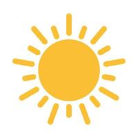 Sun icon vector for your web design, logo, UI. illustration