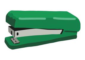 Stapler doodle. Vector illustration of office and school stationery equipment. Cartoon style clipart isolated on white background.