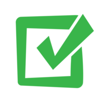 thick checkmark green checklist png