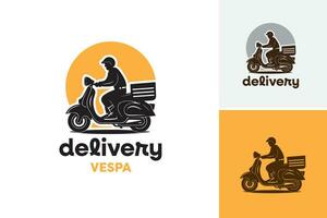 Delivery Logo Template This asset is a design template for a logo related to delivery services. It is suitable for businesses in the transportation, courier, or e-commerce industries. vector