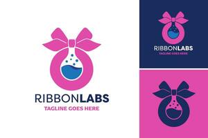 Ribbon Labs Logo Design is a versatile design asset perfect for creating a professional and eye-catching logo for a range of businesses or organizations. vector