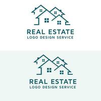 real inmuebles logo diseño. edificio logo diseño. hogar logo diseño. casa logo diseño vector