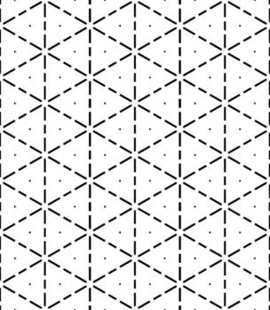 patrón abstracto sin costuras en blanco y negro. fondo y telón de fondo. diseño ornamental en escala de grises. vector