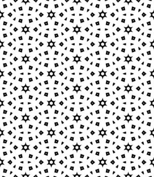 patrón abstracto sin costuras en blanco y negro. fondo y telón de fondo. diseño ornamental en escala de grises. vector