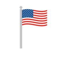 America bandera. bandera de America aislado. png