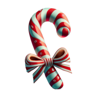 Merry christmas candy cane AI Generative png