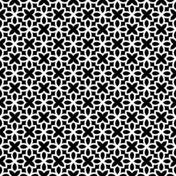 Black and white seamless abstract pattern. Background and backdrop. Grayscale ornamental design. vector