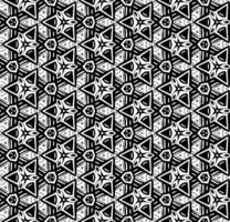 Black and white seamless abstract pattern. Background and backdrop. Grayscale ornamental design. Mosaic ornaments. Vector graphic illustration.