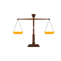 escala justicia plano estilo png