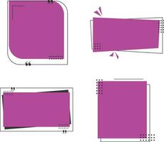 moderno texto caja con geométrico forma. vector icono colocar.