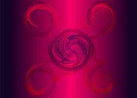 abstract red swirls on a black background, Abstract background with red swirls. Vector illustration for your design. photo