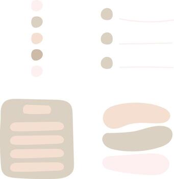 orgánico lista menú con resumen diseño. aislado vector colocar.