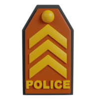 police département 3d icône rendre clipart png