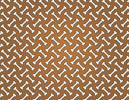 Brown dog bone pattern on Brown Background vector