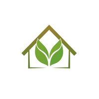 Home energy gradient line logo. Sustainability business value. House with leaves simple icon. Design element. Created with artificial intelligence. Ai art for corporate branding, website vector