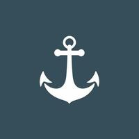 Data protection monochrome glyph logo. It support. Anchor symbol. Design element. Created with artificial intelligence. Confident ai art for corporate branding, cybersecurity company, cloud storage vector