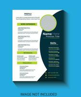 resume portfolio and cv template job application design template vector