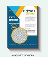 school and collage study admission design template vector