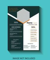 resume portfolio and cv template job application design template vector