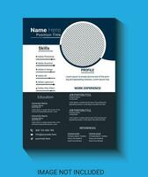 resume portfolio and cv template job application design template vector