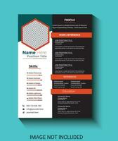 resume portfolio and cv template job application design template vector