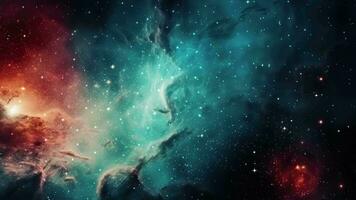 galax och nebulosa. abstrakt Plats bakgrund. ändlös universum med stjärnor och galaxer i yttre Plats. kosmos konst. rörelse design. video