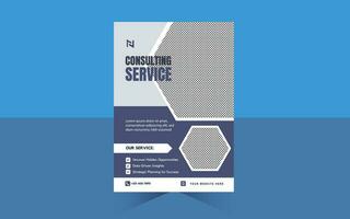 Modern corporate business flyer template vector