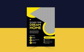 Dream Home Flyer Design Template Free vector