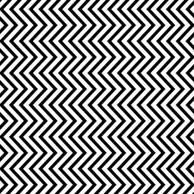 Zigzag geometric seamless pattern with memphis style. Vector illustration