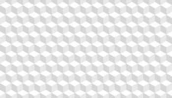 3d cube art seamless pattern in white colors. Vector illustration of background art
