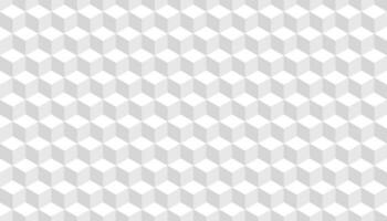 3d cube art seamless pattern in white colors. Vector illustration of background art