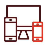 Responsive Vector Thick Line Two Color Icons For Personal And Commercial Use.