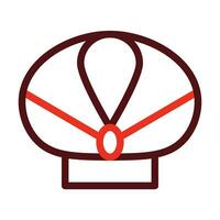 Turban Vector Thick Line Two Color Icons For Personal And Commercial Use.