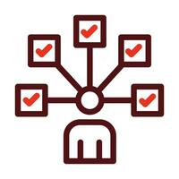 Multitasking Vector Thick Line Two Color Icons For Personal And Commercial Use.