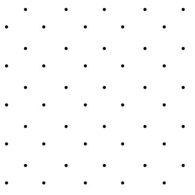 Polka dot seamless pattern on white background. Vector illustration