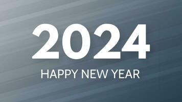 2024 Happy New Year on colorful background vector