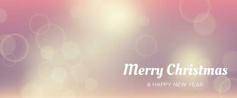 Bokeh background with New Year inscription vector