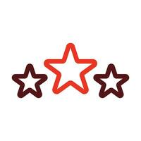 Star Vector Thick Line Two Color Icons For Personal And Commercial Use.