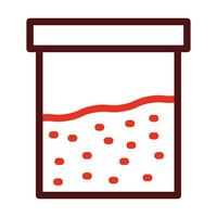Cocaine Vector Thick Line Two Color Icons For Personal And Commercial Use.