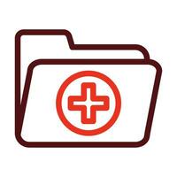 Medical Vector Thick Line Two Color Icons For Personal And Commercial Use.